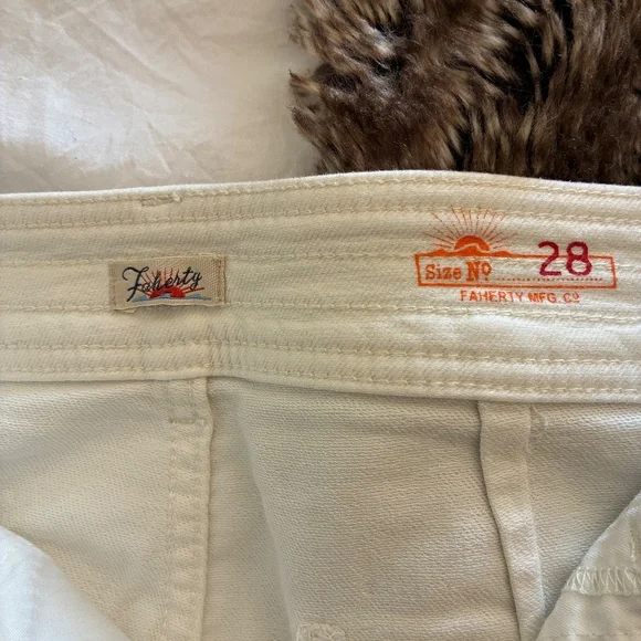 Faherty Stretch Terry Habor Pant Egret size 28 - Picture 4 of 6